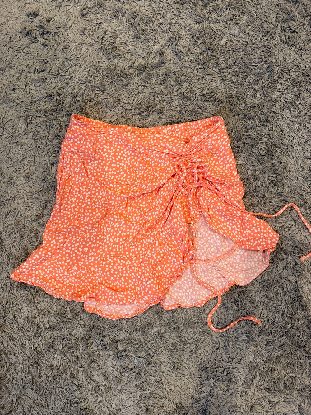 URBAN Romantics Coral and White Dot Skirt